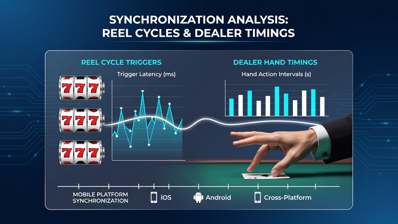Diagramm zur Synchronisation von Reel-Zyklen und Dealer-Hand-Timings in mobilen Casino-Apps