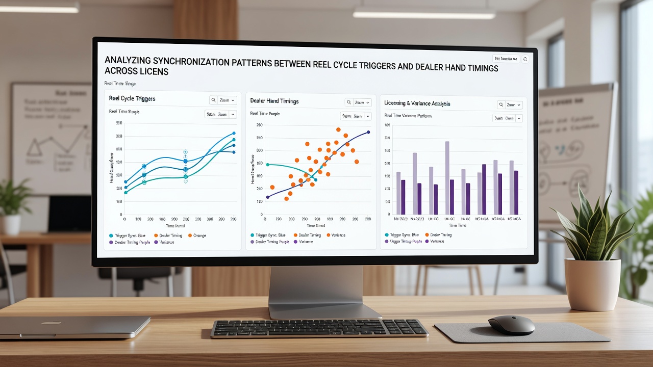 Grafik mit Zeitreihen zu Hand-Timings und Reel-Triggers auf lizenzierten Apps