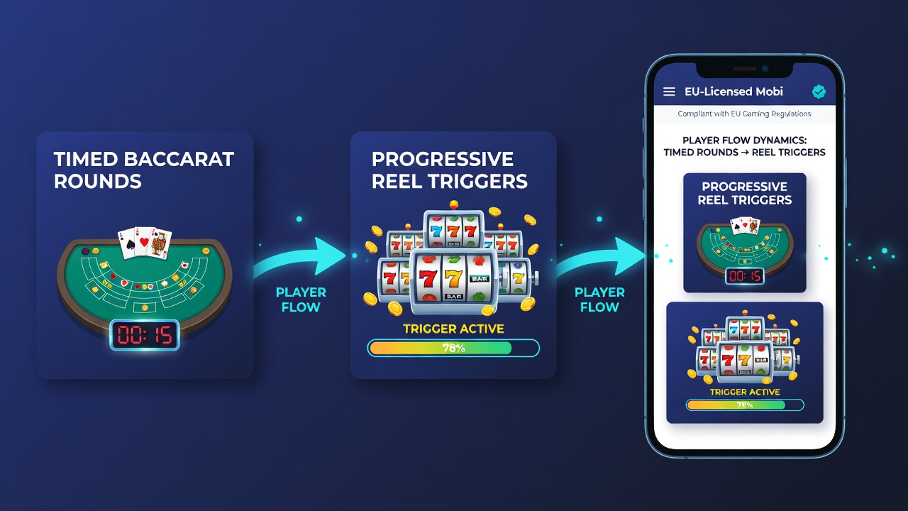 Darstellung von Timing-Intervallen und Trigger-Mechanismen in mobilen Casino-Apps